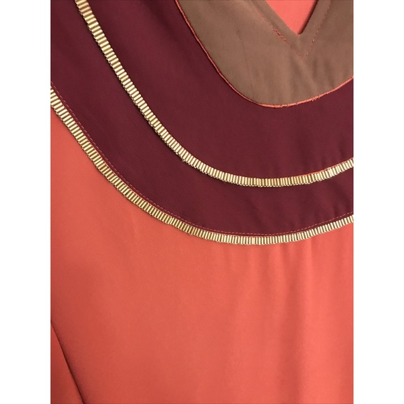 Marc Bower 2X Fall‎ color Blouse Crepe Blouse top - Picture 4 of 6